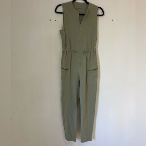 Stylish Olive Green Athletic Jumpsuit